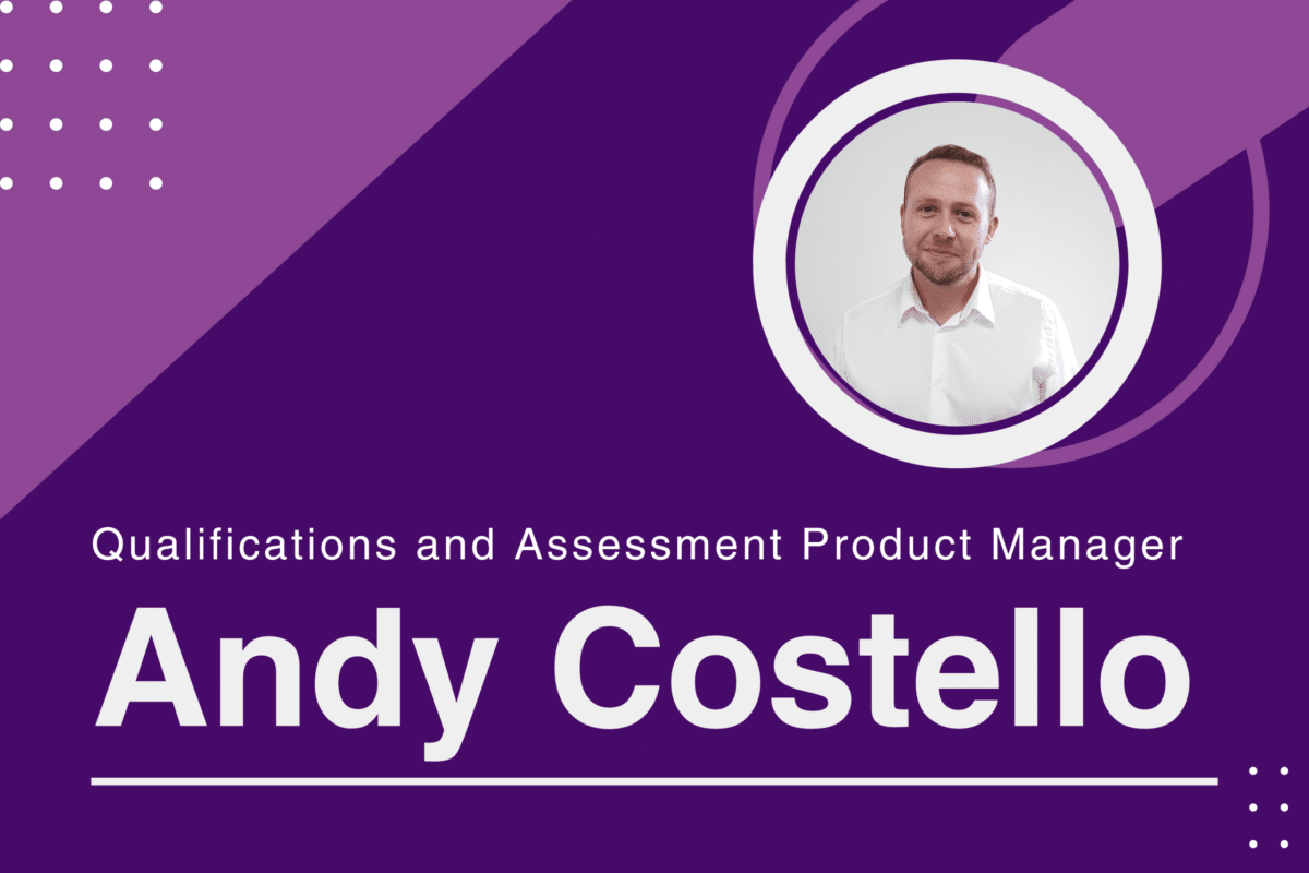 Andy Costello, Quality and Assessment Product Manager