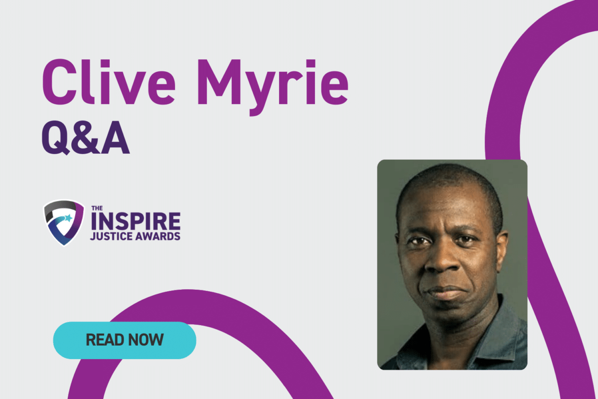 Clive Myrie Q&A, Inspire Justice Awards