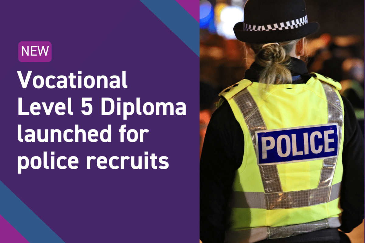 New vocational Level 5 Diploma launched for police recruits