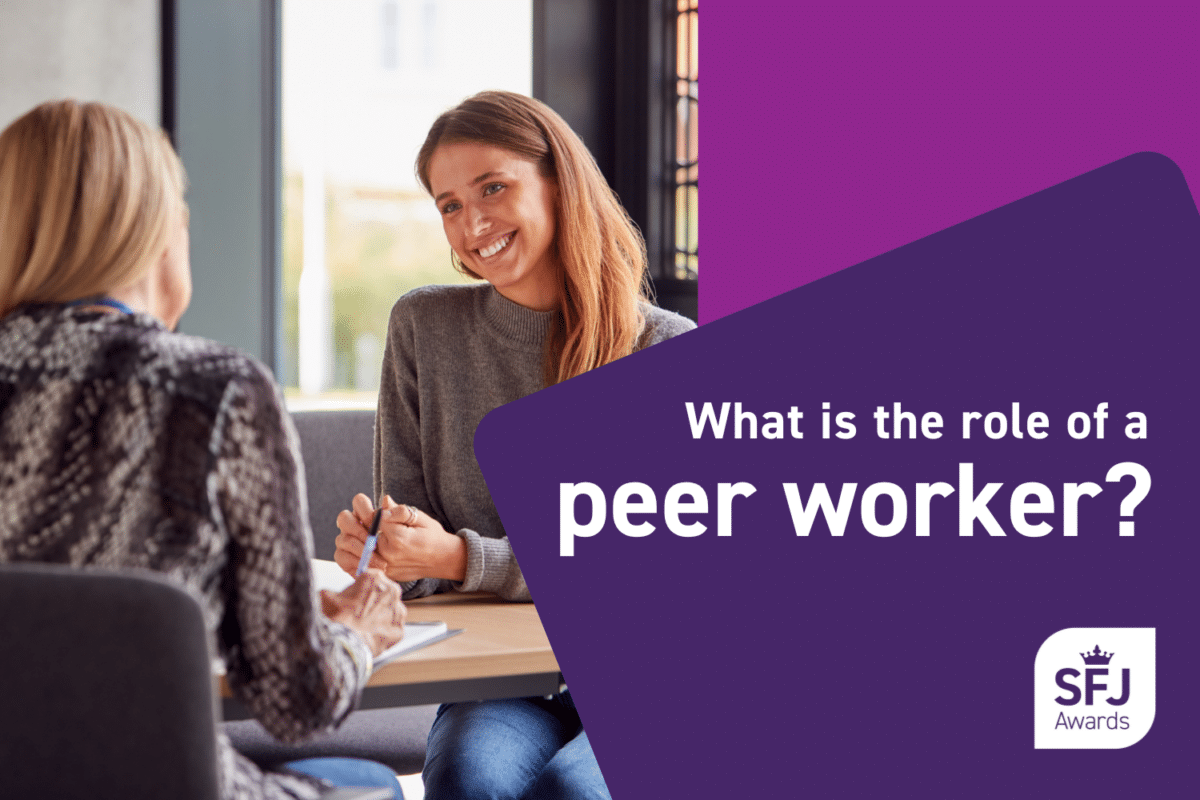 What is the role of a peer worker?